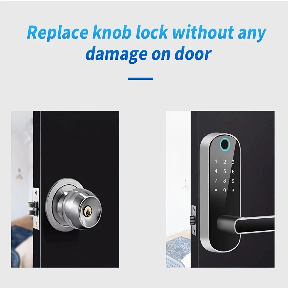 AuraLock™ Smart Fingerprint Door Lock – Wi-Fi App Control, Keyless Entry, NFC & IP67 Waterproof