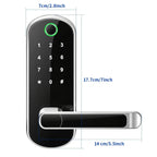 AuraLock™ Smart Fingerprint Door Lock – Wi-Fi App Control, Keyless Entry, NFC & IP67 Waterproof